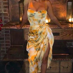 Ruched midi dress